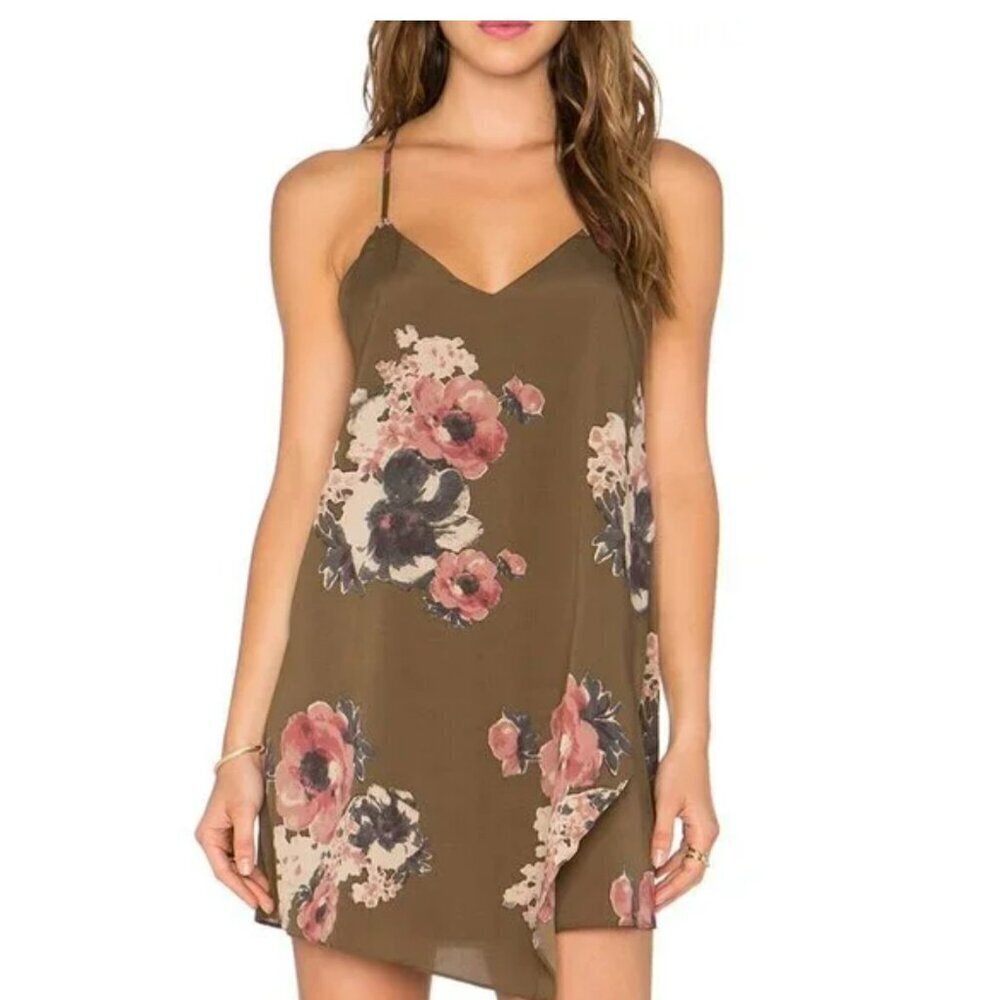 Free People Cascades Boho Floral Slip Mini Dress Medium